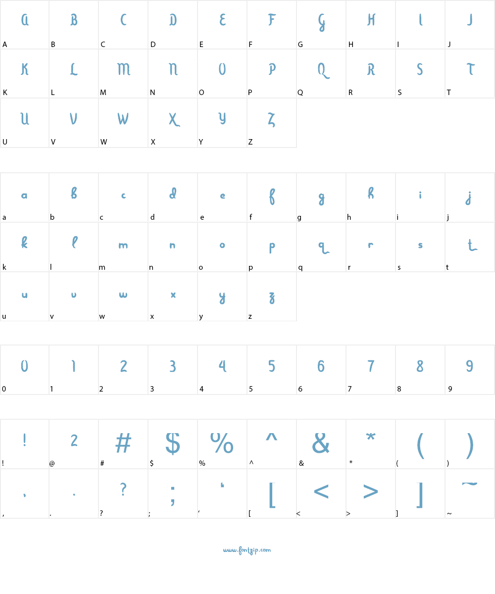 Menjelajah Halmahera Font Character